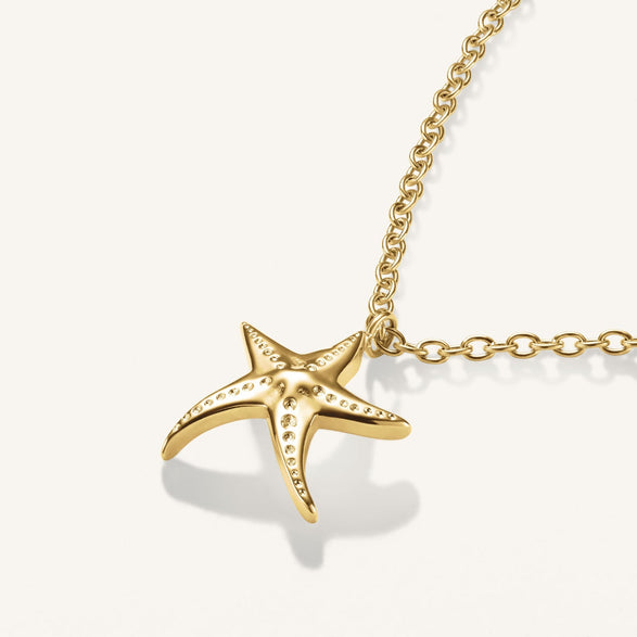 Rosefield Seastar Necklace Goudkleurig