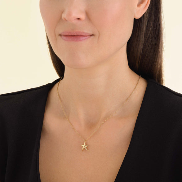 Rosefield Seastar Necklace Goudkleurig