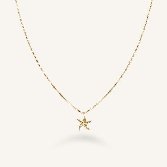 rosefield Seastar Necklace Goudkleurig