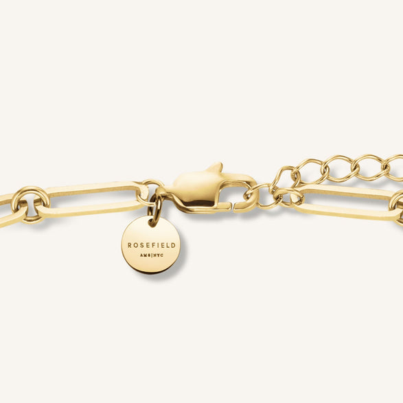 Rosefield Shell Bracelet Goudkleurig