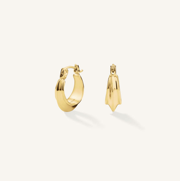 Rosefield Sphere Hoops Goudkleurig