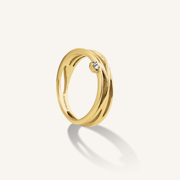 Rosefield Spiral Chaton Ring