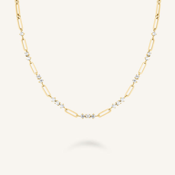 rosefield Stones Bar Necklace Goud