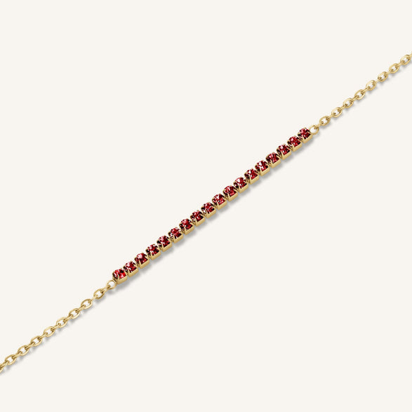 Rosefield Tennis Bracelet Goudkleurig