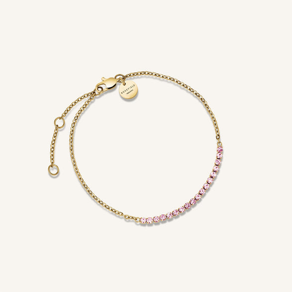 rosefield Tennis Bracelet Goudkleurig