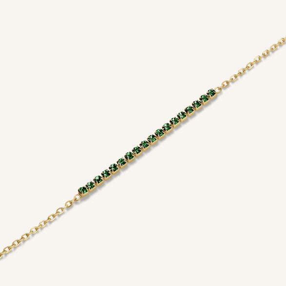 Rosefield Tennis Bracelet Goudkleurig