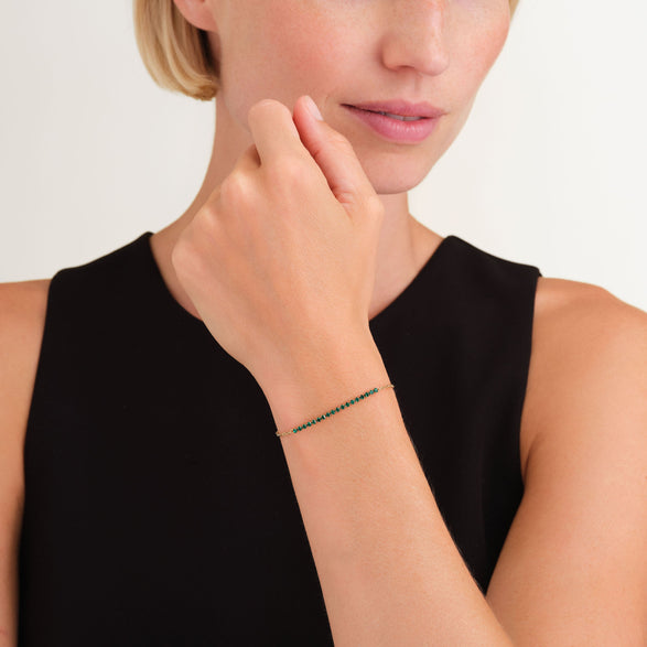 Rosefield Tennis Bracelet Goudkleurig