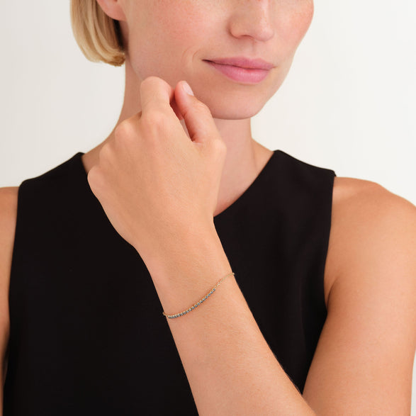 Rosefield Tennis Bracelet Goudkleurig