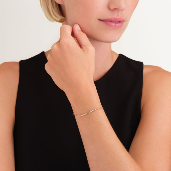 Rosefield Tennis Bracelet Goudkleurig