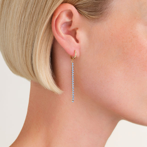 Rosefield Tennis Earrings Goudkleurig