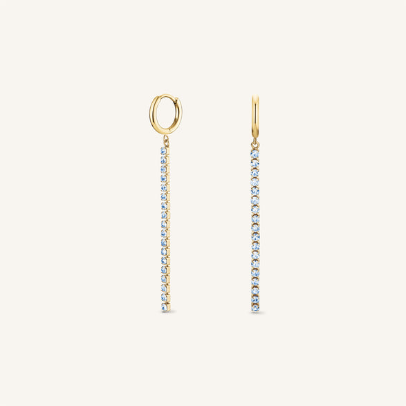rosefield Tennis Earrings Goudkleurig