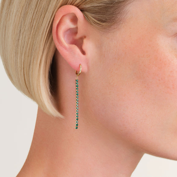 Rosefield Tennis Earrings Goudkleurig