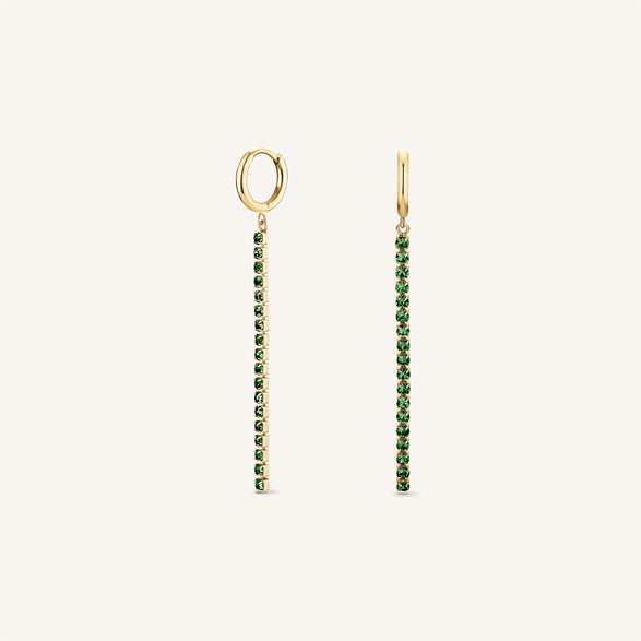 rosefield Tennis Earrings Goudkleurig