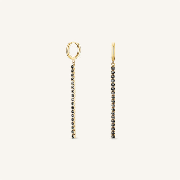 rosefield Tennis Earrings Goudkleurig