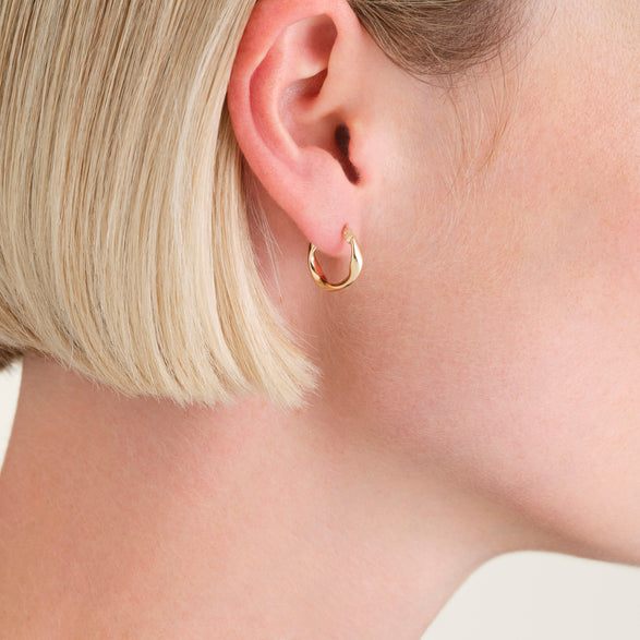 Rosefield Twisted Tube Earrings