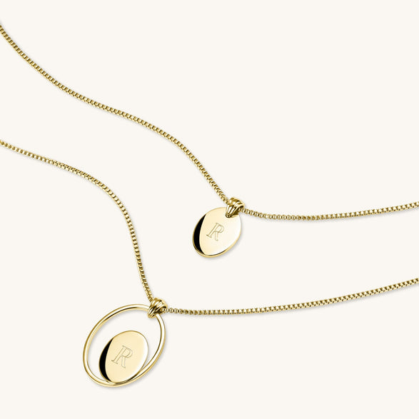 Rosefield Unite Oval Set Goudkleurig