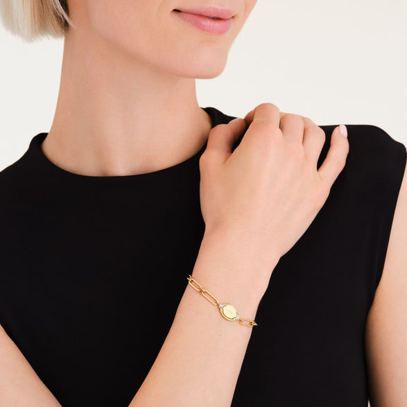 Rosefield Vintage Oval Bracelet Goud