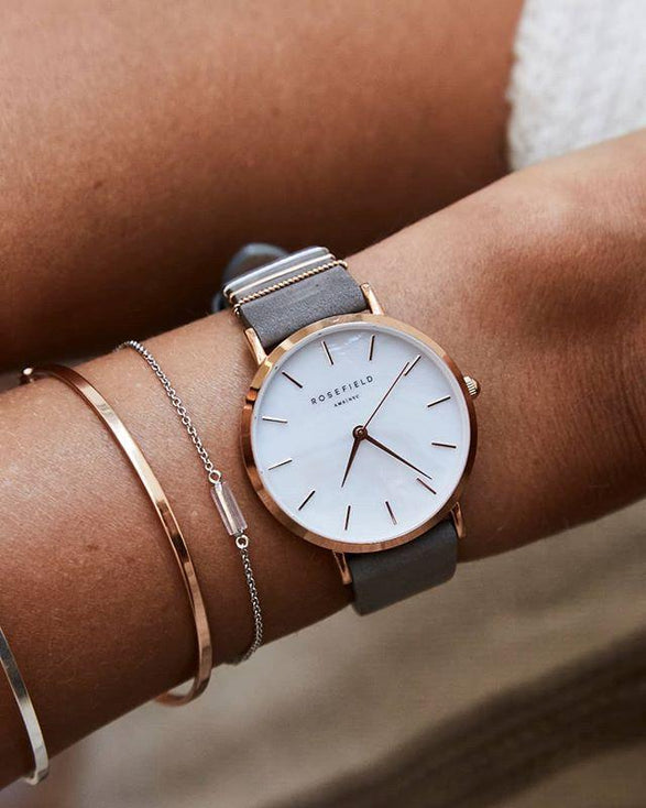 Rosefield West Village Grey + Strap Gift Set