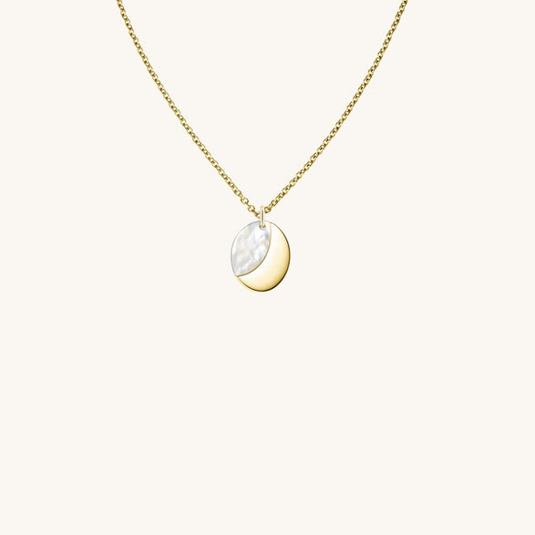 Rosefield Unite Mother Of Pearl Necklace Goudkleurig