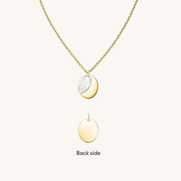 rosefield Unite Mother of Pearl Necklace Goudkleurig