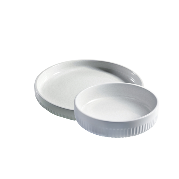 royal delft Collar Bowl set no.1 and no. 3 White Reflection