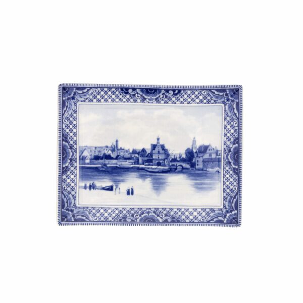 royal delft Applique Vermeer Gezicht op Delft