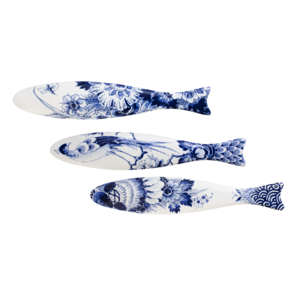 royal delft Blue Herring set II – 3 haringen