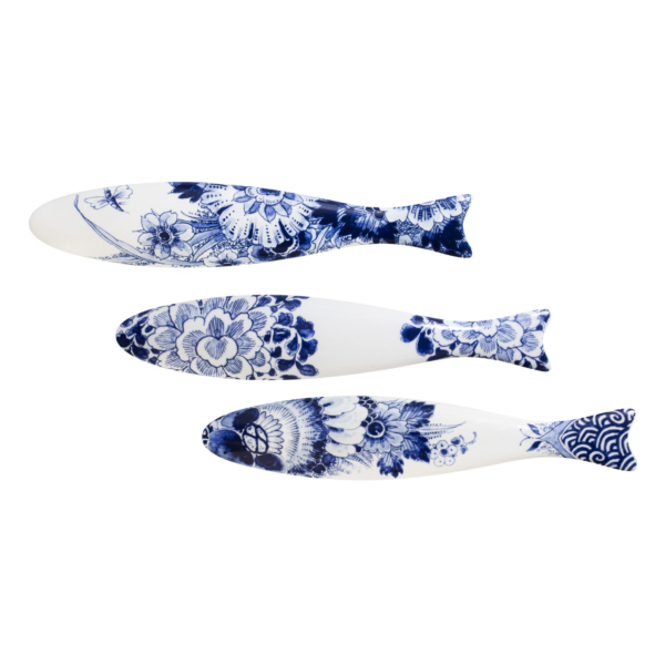 royal delft Blue Herring set III – 3 haringen
