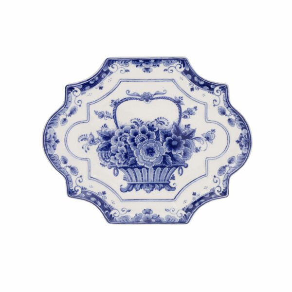 royal delft Bord bloemenmand