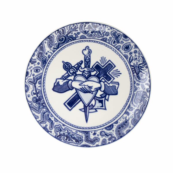 royal delft Bord Geloof Hoop & Liefde