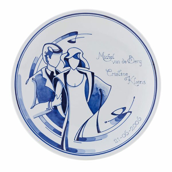 royal delft Bord huwelijk NDG