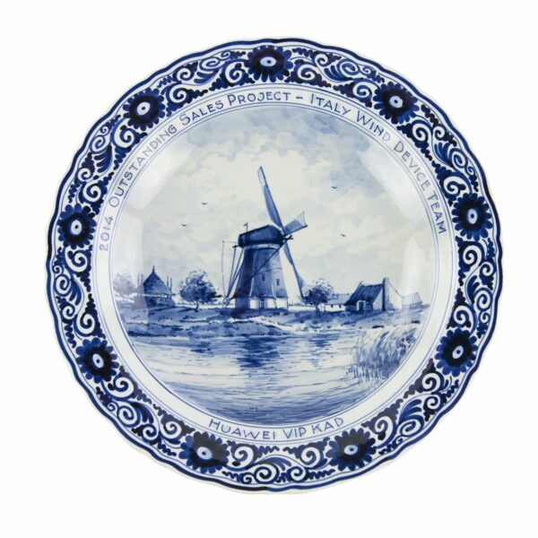 royal delft Bord molen maatwerk