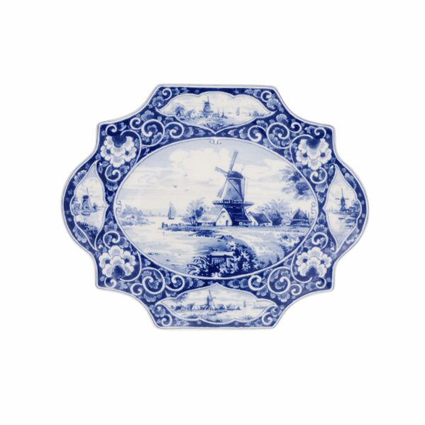royal delft Bord molen