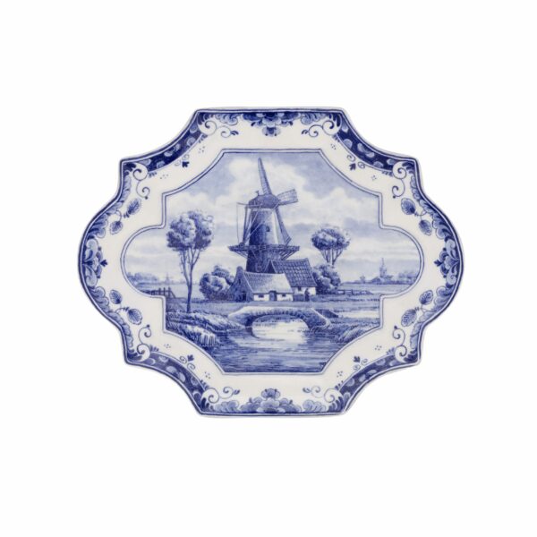 royal delft Bord molen