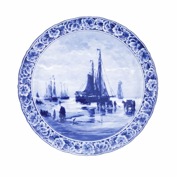 royal delft Bord schepen Mesdag