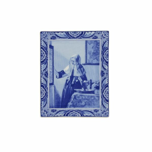royal delft Bord Vermeer Vrouw met waterkan