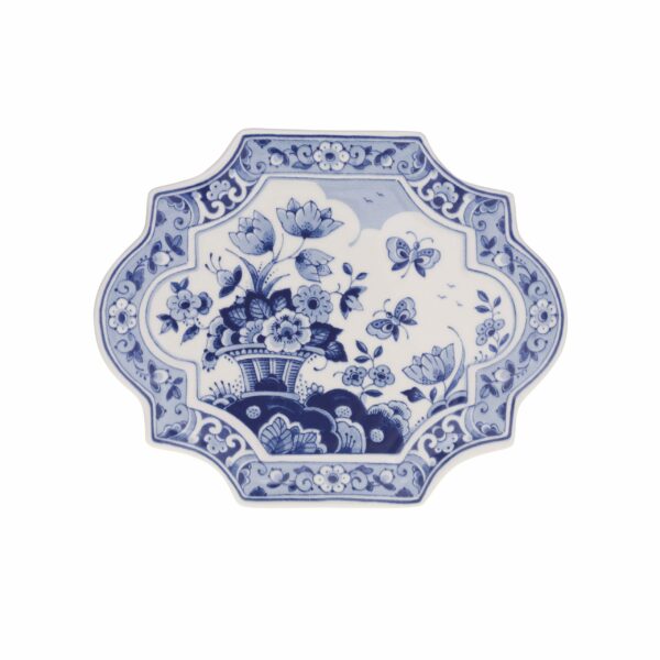 royal delft Bord vlinder