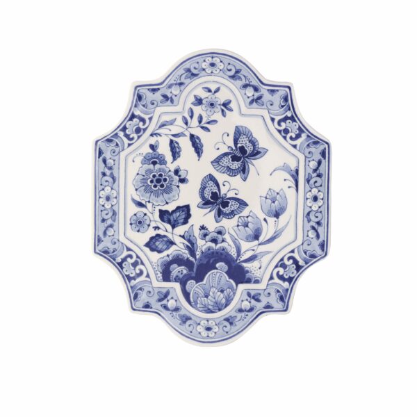 royal delft Bord vlinder