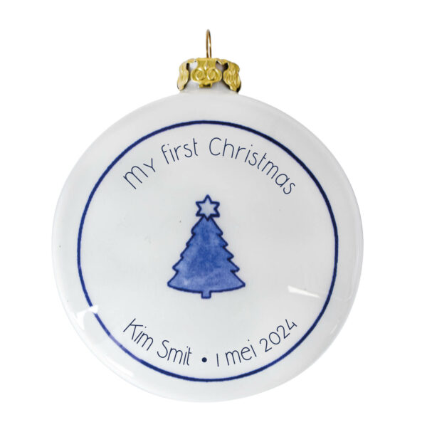 royal delft Geboorte kerstornament nijntje ski