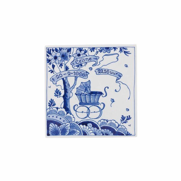 royal delft Geboorte Tegel nr. 1