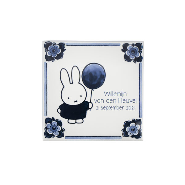 Royal Delft Geboortetegel Nijntje Ballon