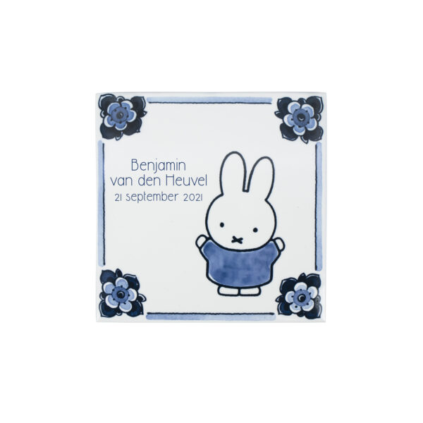 royal delft Geboortetegel nijntje juicht