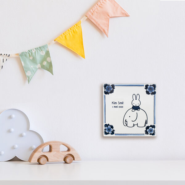 Royal Delft Geboortetegel Nijntje Olifant