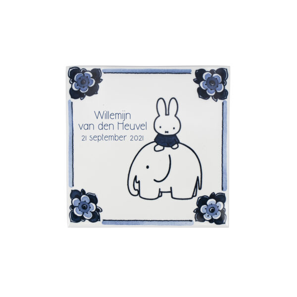 Royal Delft Geboortetegel Nijntje Olifant