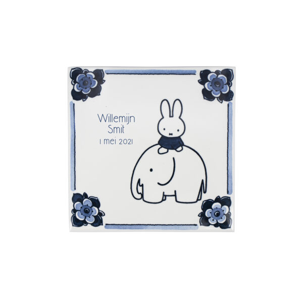 Royal Delft Geboortetegel Nijntje Olifant