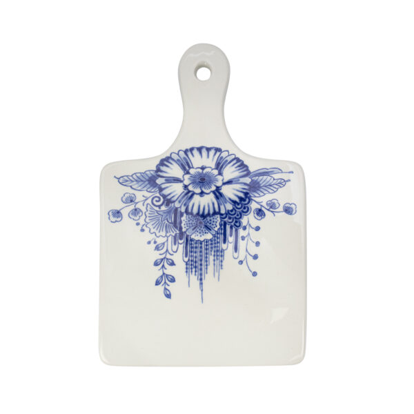 royal delft Kaasplank groot bloem