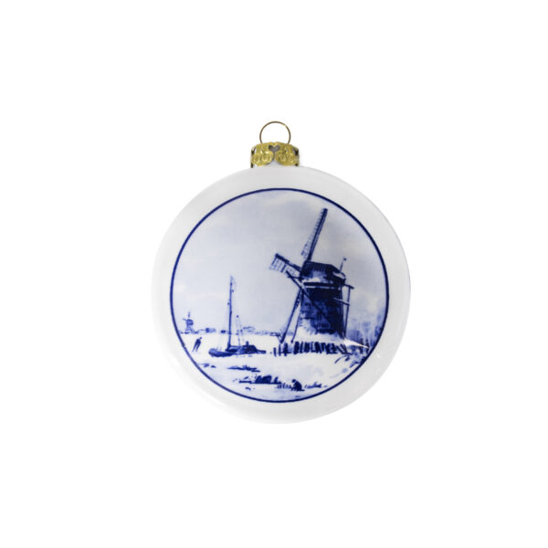 royal delft Kerstornament molen
