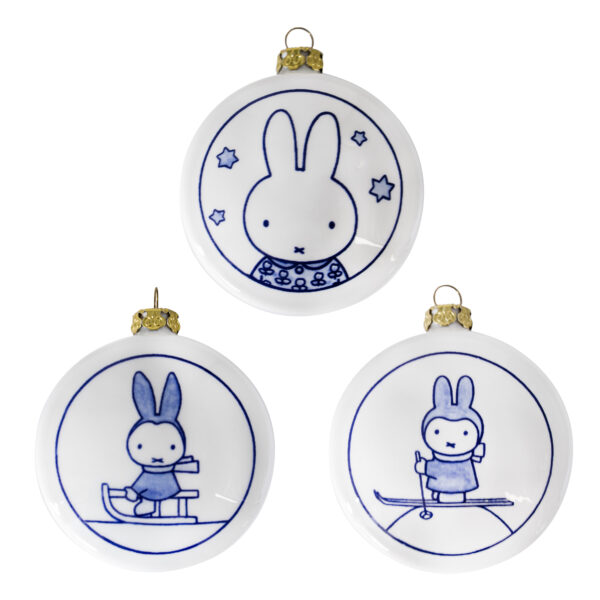 royal delft Kerstornamenten set nijntje