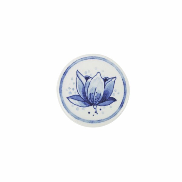 royal delft Magneet rond tulp