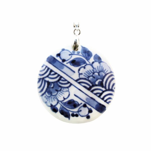 royal delft Medaillon rond streep